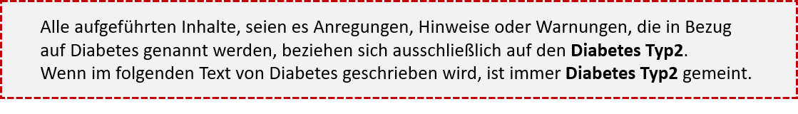 Hinweis Diabetes Typ2